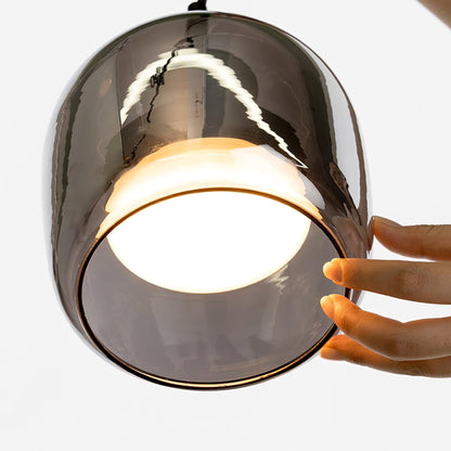 Sleek Glass Pendant Light for Kitchen Dining Ceiling