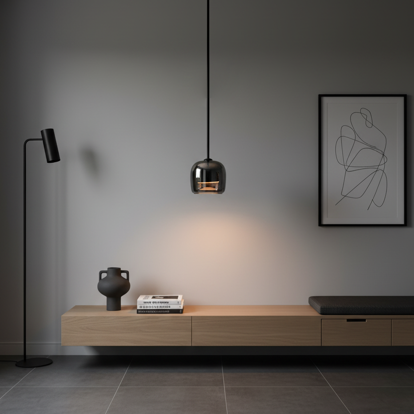 Sleek Glass Pendant Light for Kitchen Dining Ceiling - Cofik