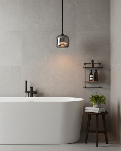 Sleek Glass Pendant Light for Kitchen Dining Ceiling