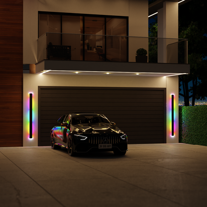 Slim LED Outdoor Wall Lantern Waterproof Porch Light