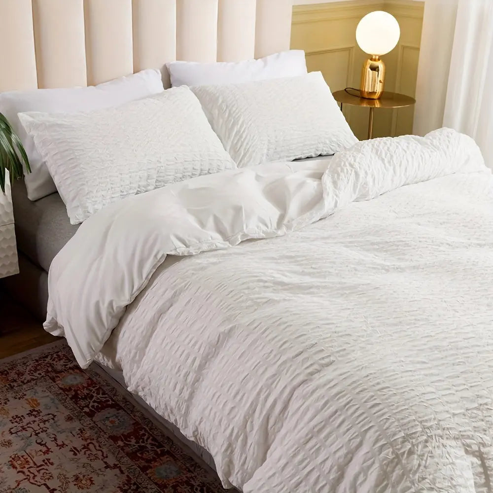 Soft Plush Ruffled Duvet Cover
