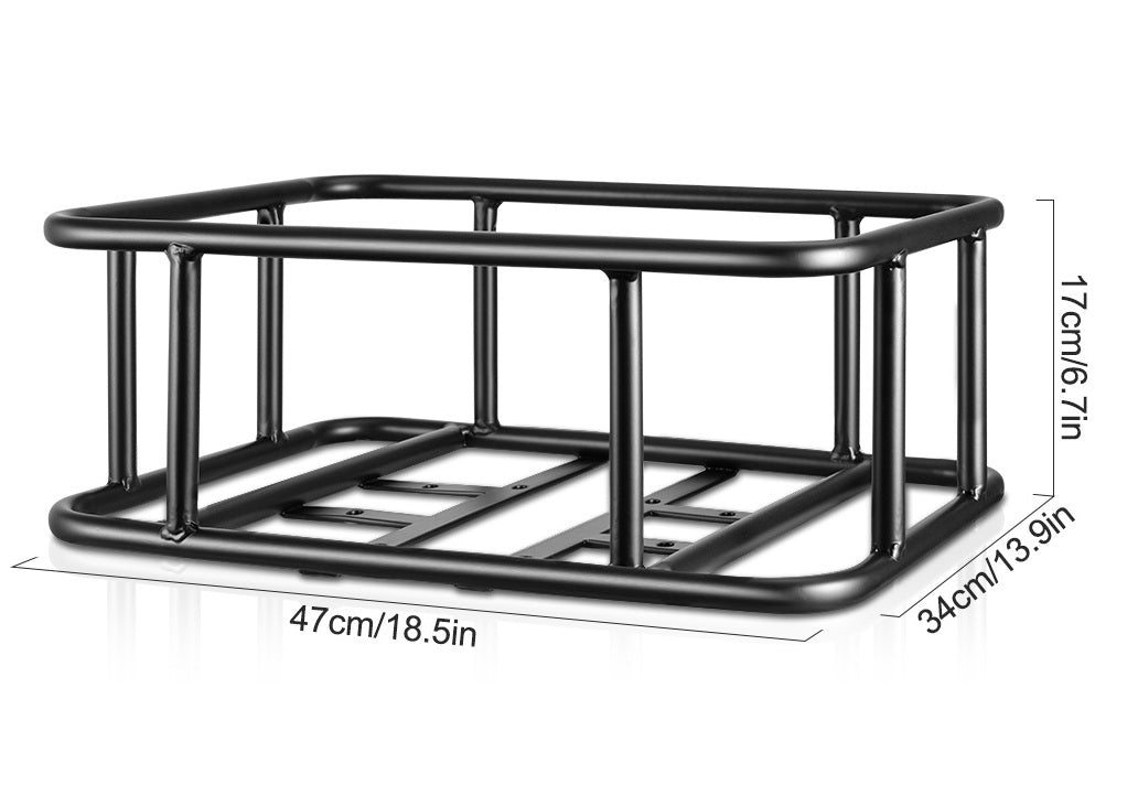 Strong Rear Bike Cargo Basket with Mount