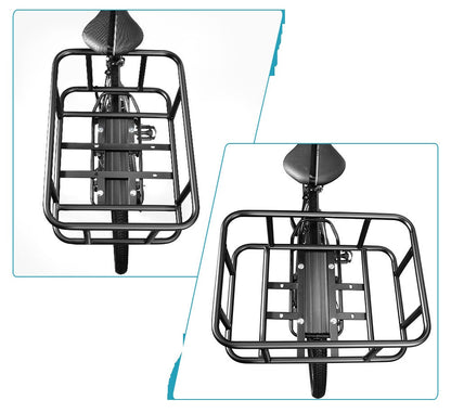 Strong Rear Bike Cargo Basket with Mount