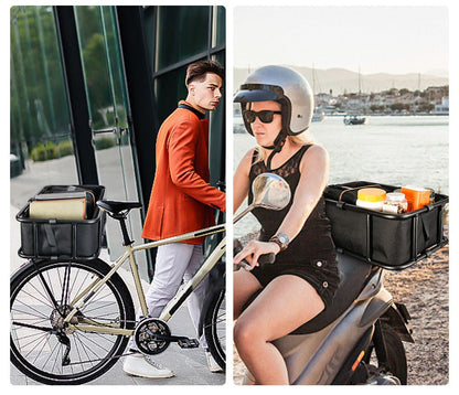 Strong Rear Bike Cargo Basket with Mount