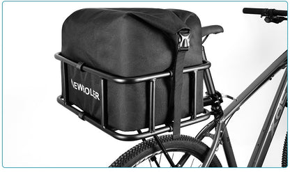Strong Rear Bike Cargo Basket with Mount