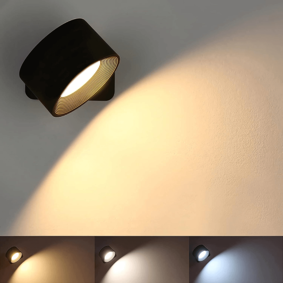 Flexible Cordless LED Wall Light – Adjustable Head