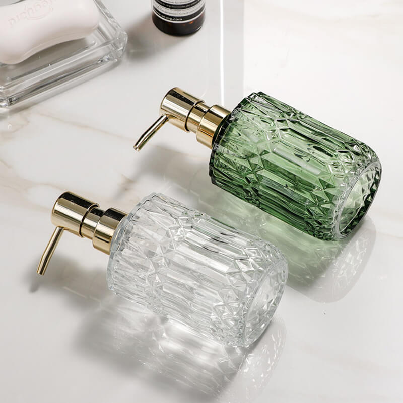 Luxury Glass Diamond Soap Dispenser