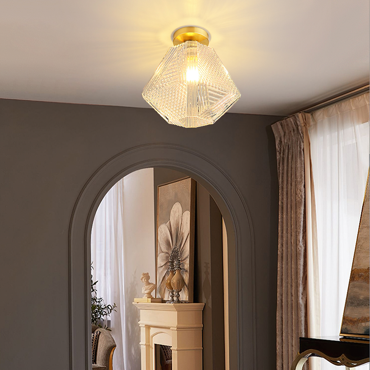 Elegant Brass Pendant Light Fixture