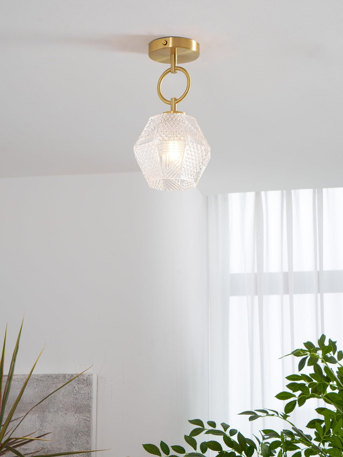 Elegant Brass Pendant Light Fixture