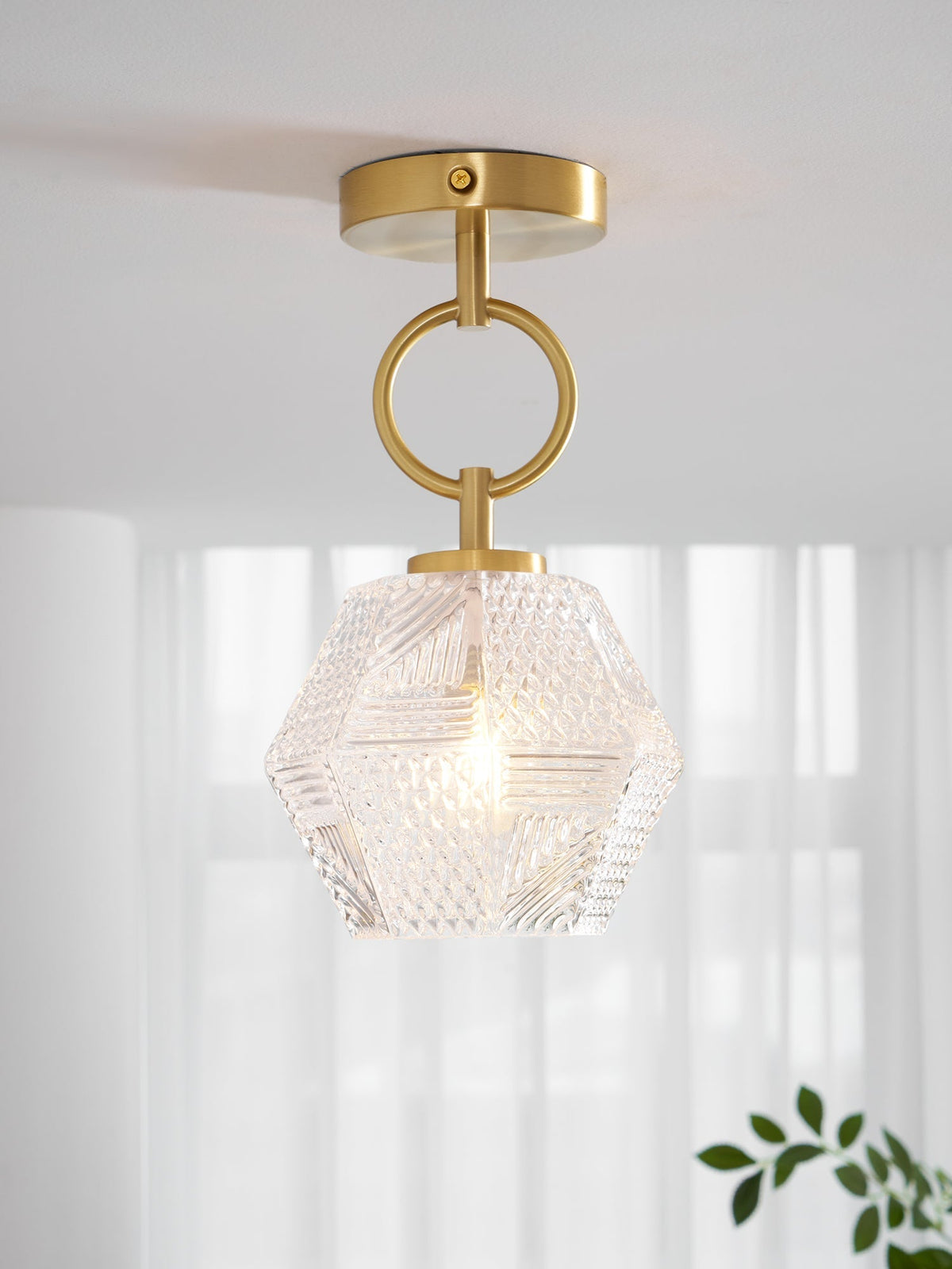 Elegant Brass Pendant Light Fixture