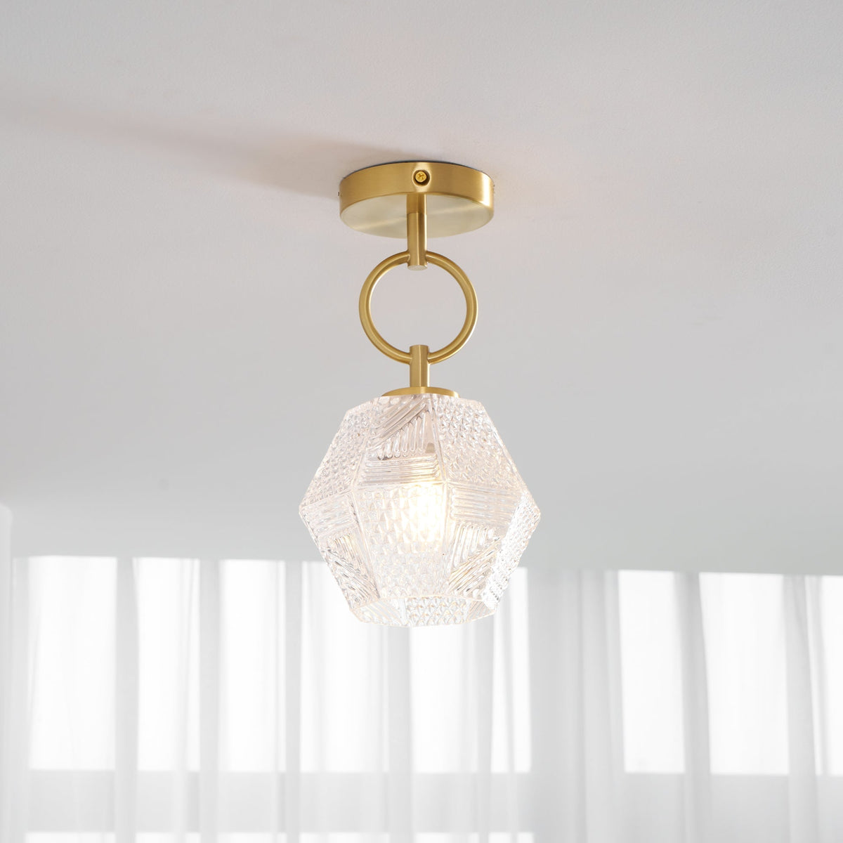 Elegant Brass Pendant Light Fixture