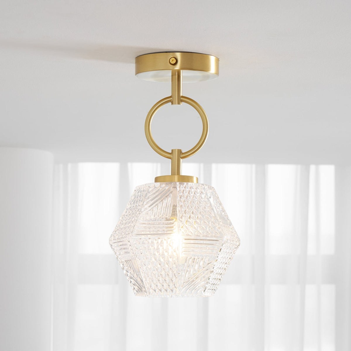 Elegant Brass Pendant Light Fixture