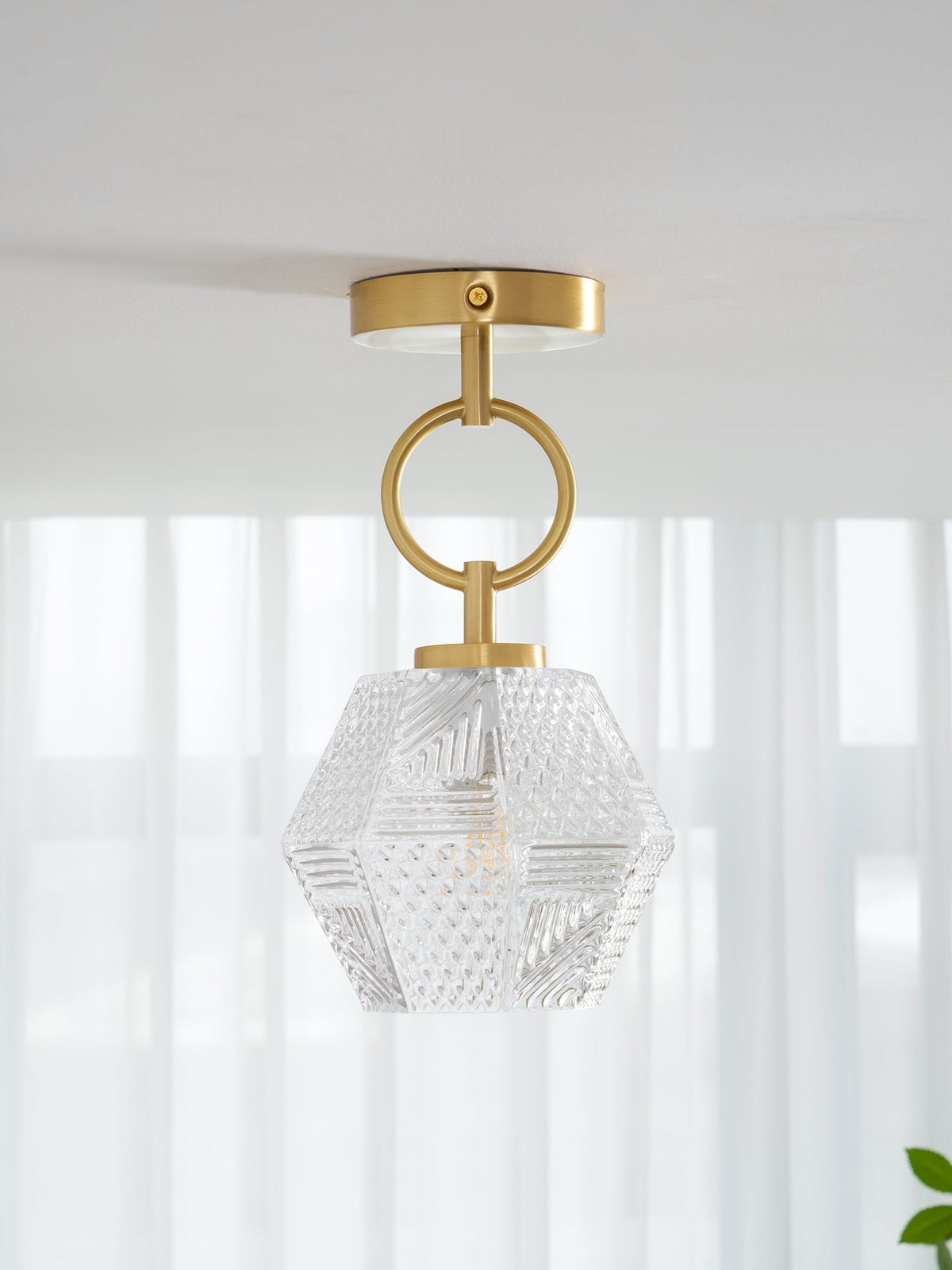 Elegant Brass Pendant Light Fixture