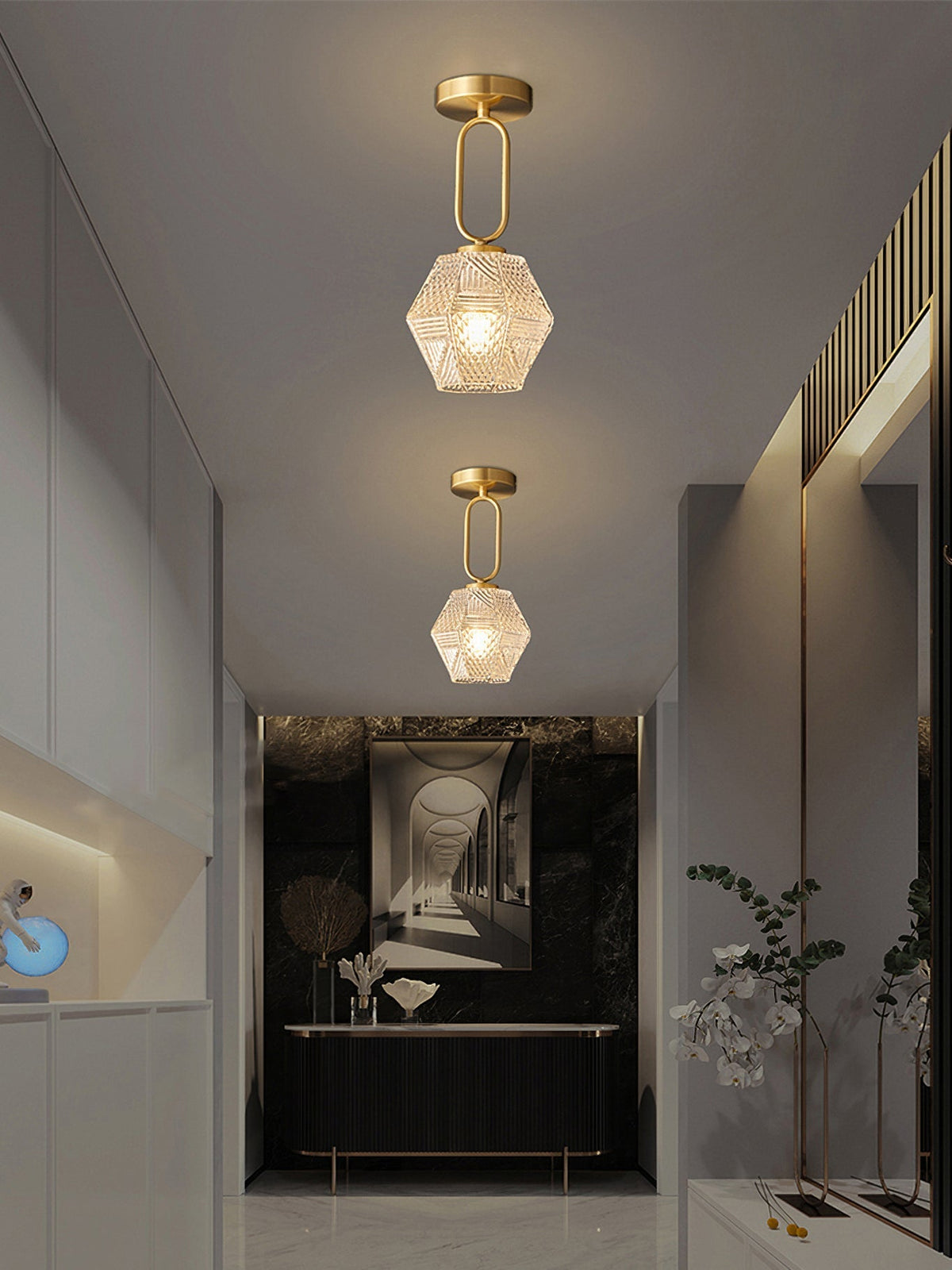 Elegant Brass Pendant Light Fixture
