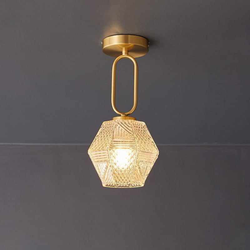 Elegant Brass Pendant Light Fixture - Cofik