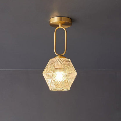 Elegant Brass Pendant Light Fixture - Cofik