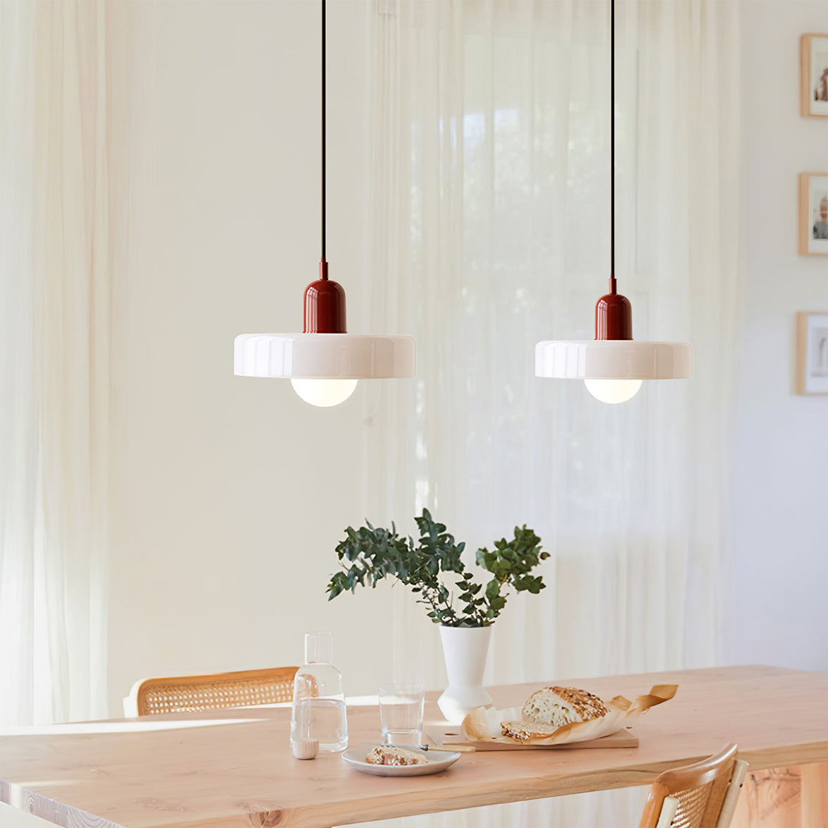Elegant Glass LED Ceiling Light Fixture