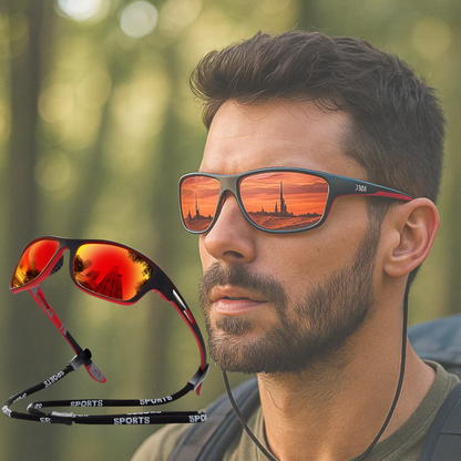 Men's Sport Sunglasses with Polarized Lenses and UV Protection - Cofik