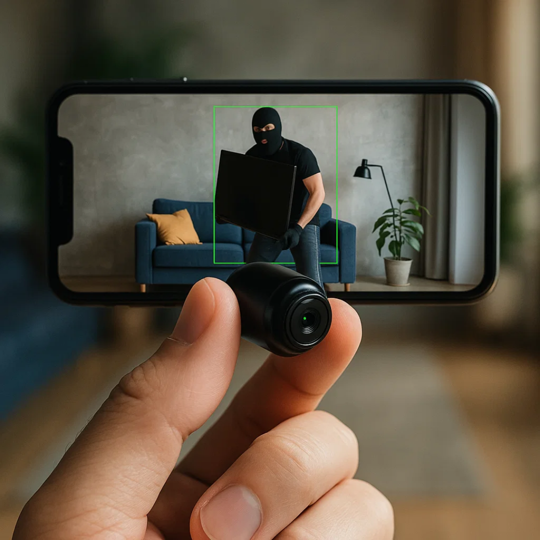 Compact Spy Cam with Audio for Home Security - Cofik