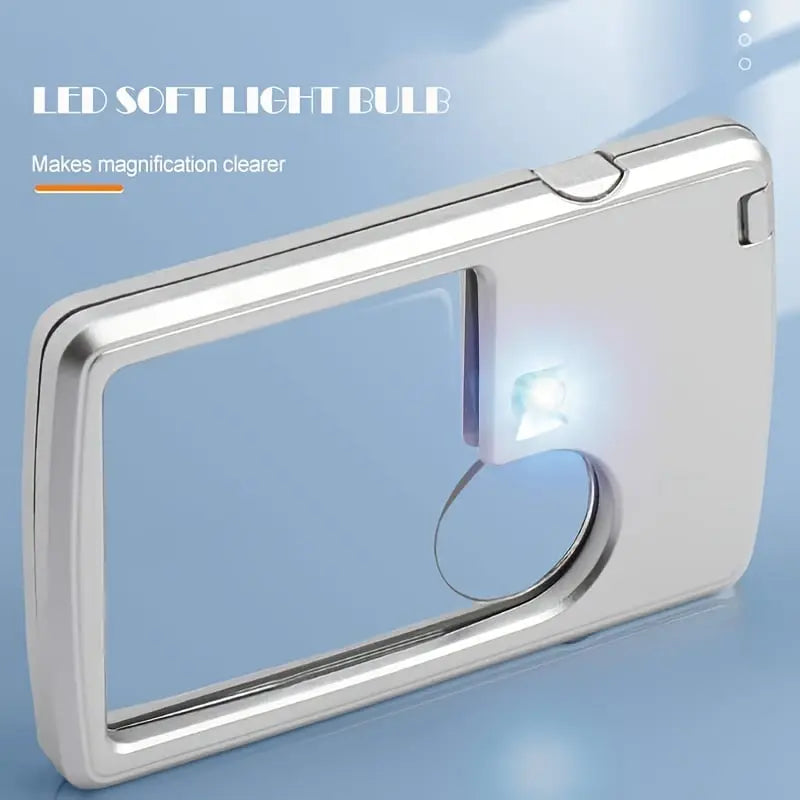Portable LED Magnifying Glass with Double Lens