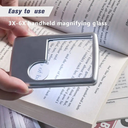 Portable LED Magnifying Glass with Double Lens