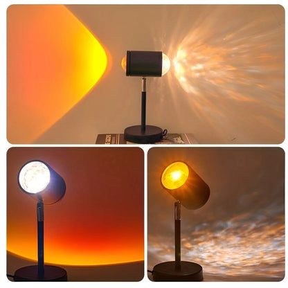 Colorful LED Table Lamp with USB Port