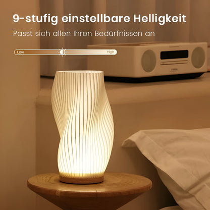 Stylish White 3D Wave Table Lamp