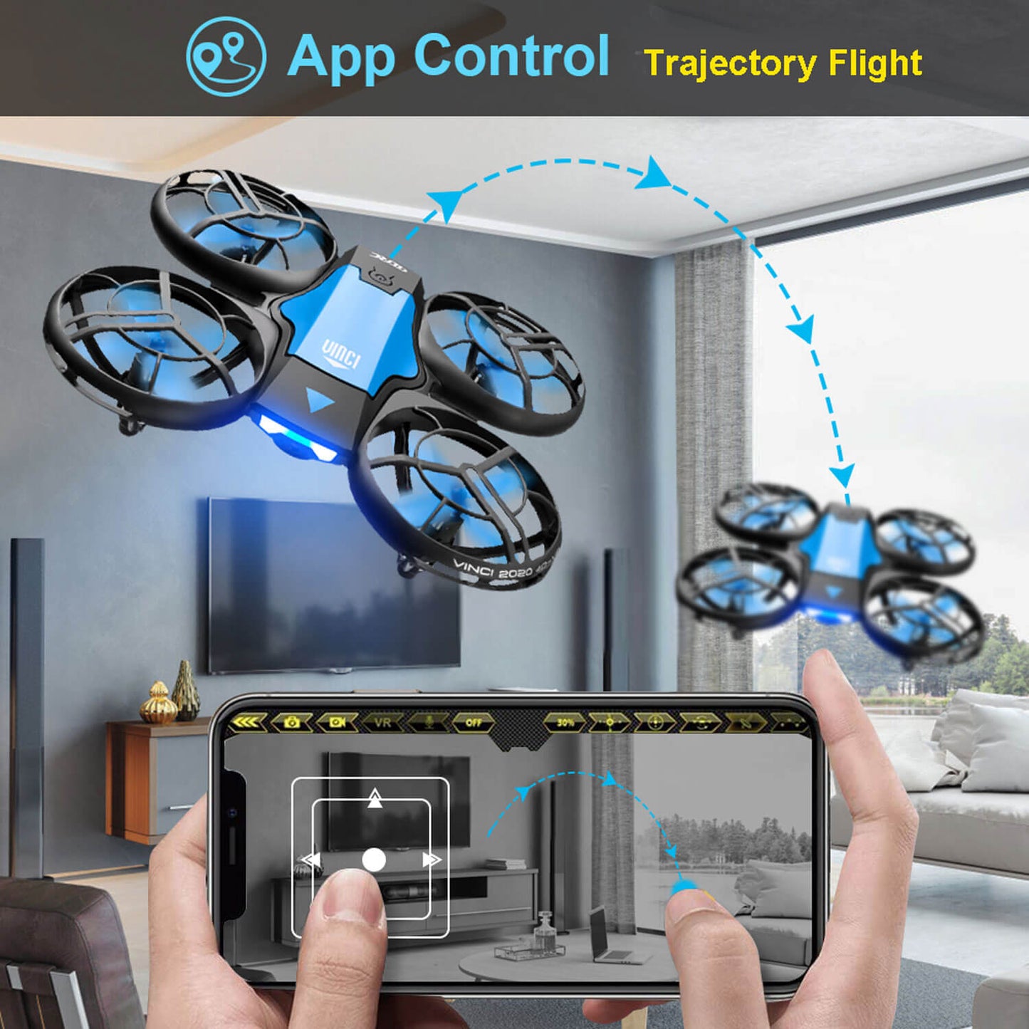 Easy Fly RC Quadcopter Drone with Mobile Control