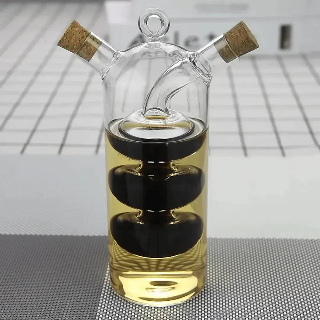 Elegant Glass Oil and Vinegar Server Set - Cofik