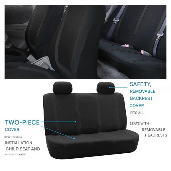 Premium 9pc Car Seat Cover Set - Universal Fit, Breathable