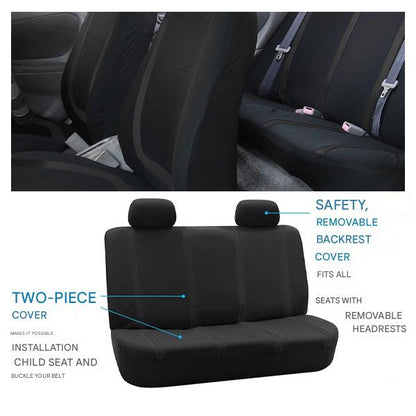 Premium 9pc Car Seat Cover Set - Universal Fit, Breathable
