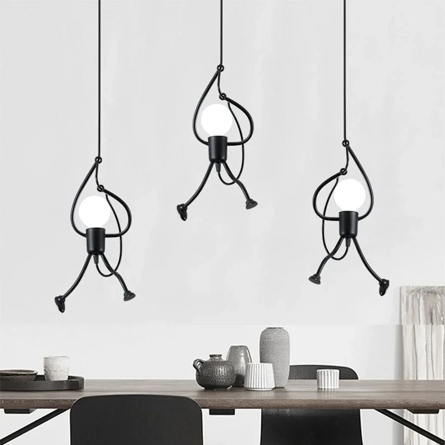 Vintage Metal Superhero Ceiling Lamp