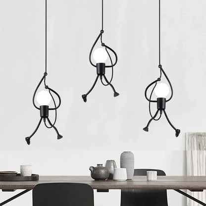 Vintage Metal Superhero Ceiling Lamp