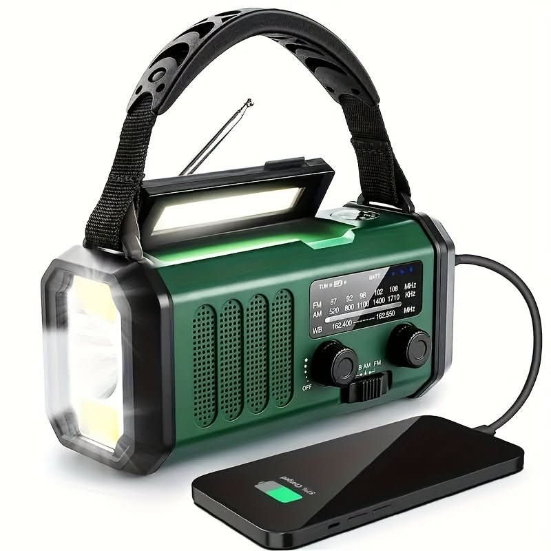 Portable Emergency Radio Flashlight Charger