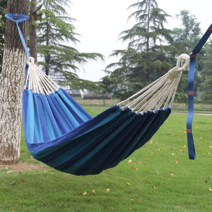 Large Portable Blue Canvas Hammock Swing Chair - Cofik