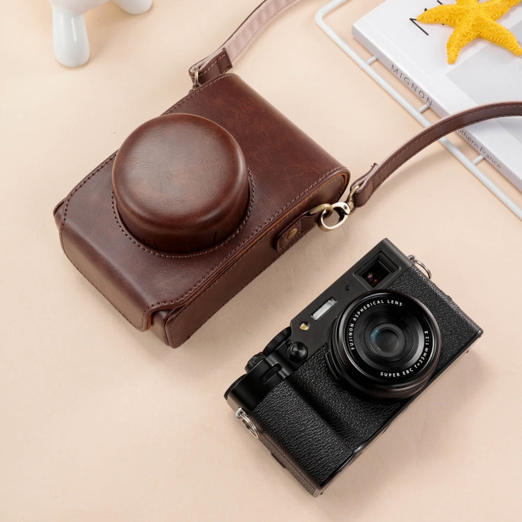 Premium Leather Camera Case Bag for FUJIFILM X100VI - Cofik