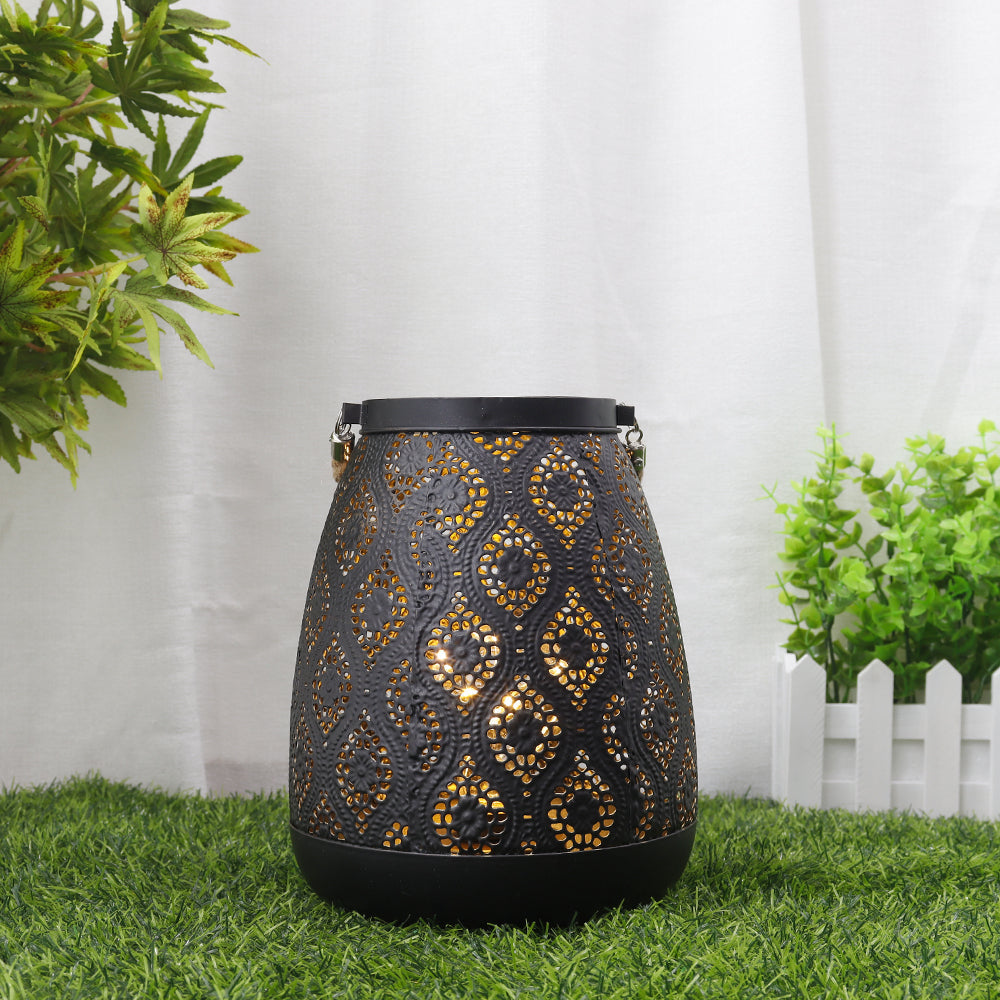 Contemporary Black Metal Portable Table Light