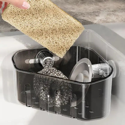 Compact Corner Dish Rack with Strong Suction Cup - Cofik