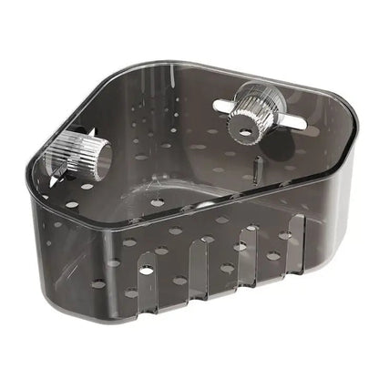 Compact Corner Dish Rack with Strong Suction Cup