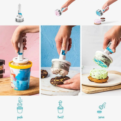 Easy Grip Stainless Steel Ice Cream Scooper