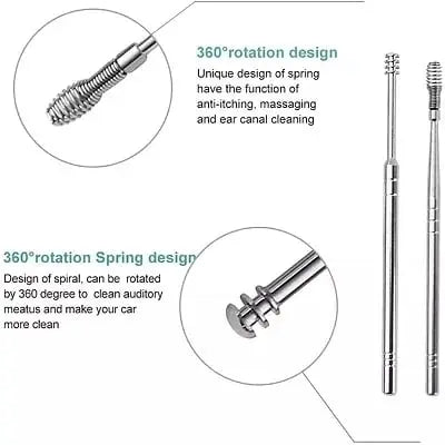 Premium Metal Ear Cleaner Kit - Safe & Gentle Care