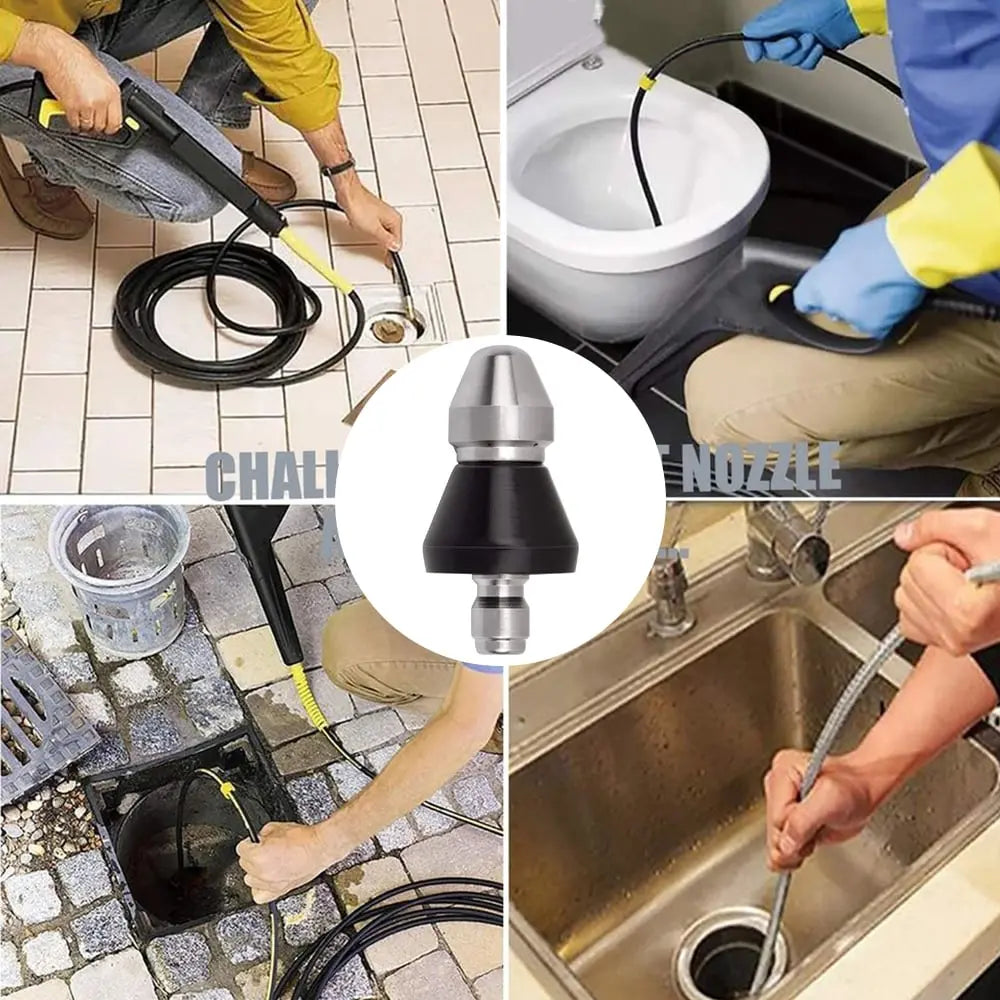 Heavy Duty Pipe Cleaner Nozzle with Powerful Water Spray