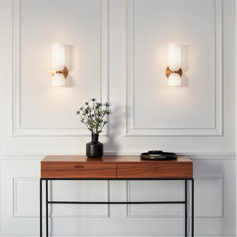 Clear Glass Panel Wall Lamp Fixture