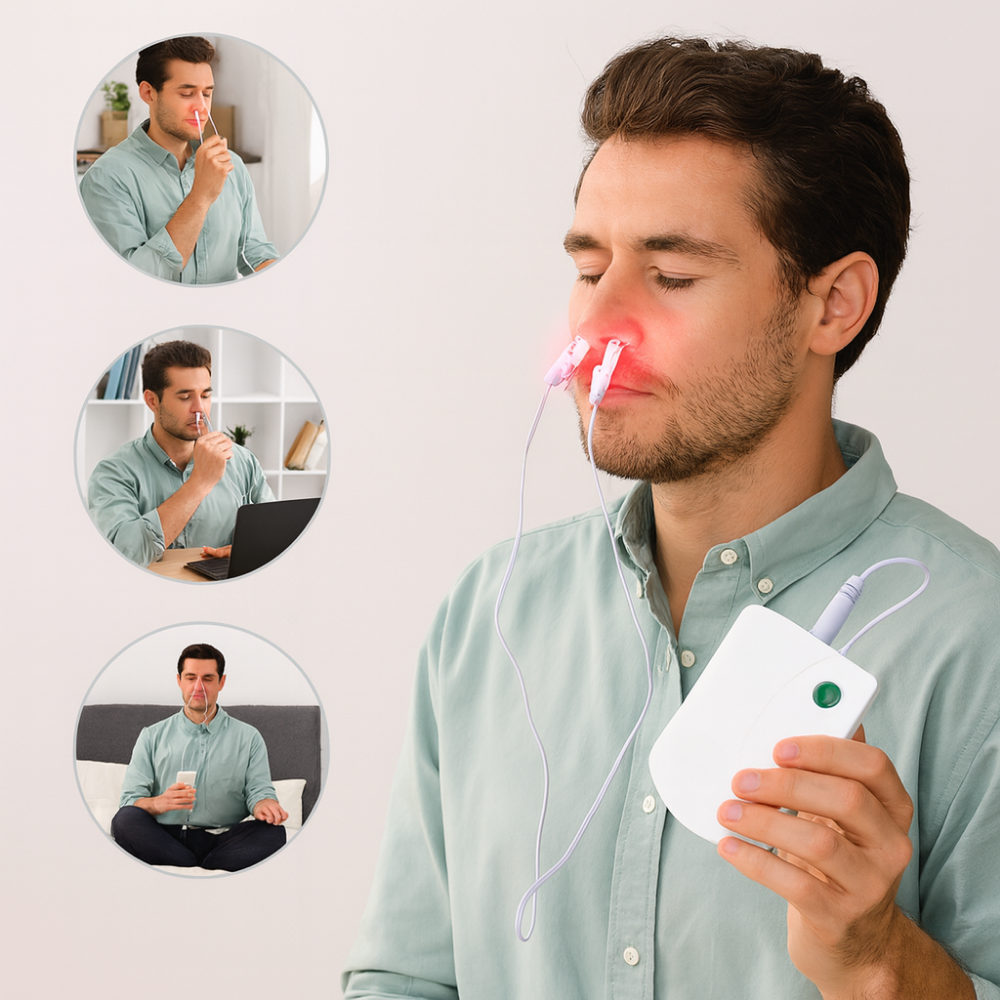Natural Nasal Relief Infrared Light Therapy Device