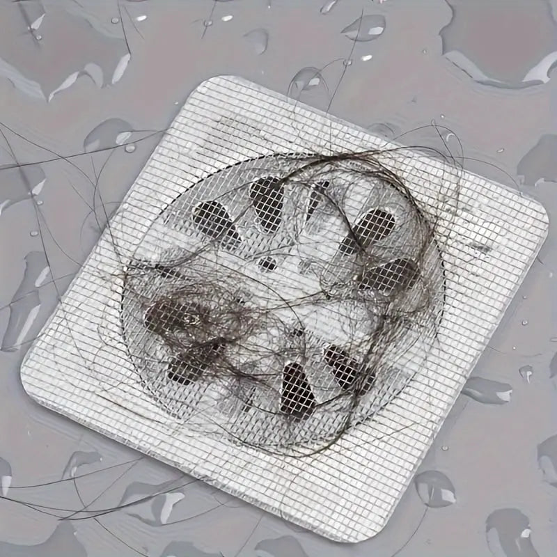 Stick-On Drain Protectors Against Clogs