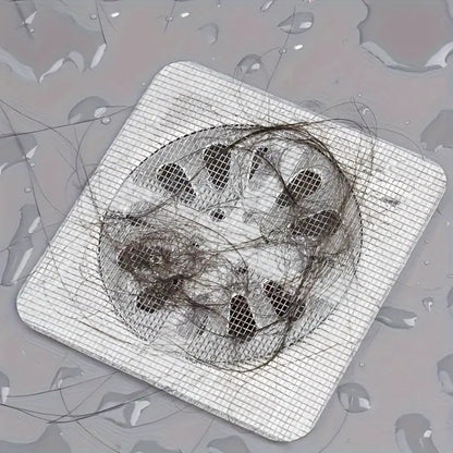 Stick-On Drain Protectors Against Clogs