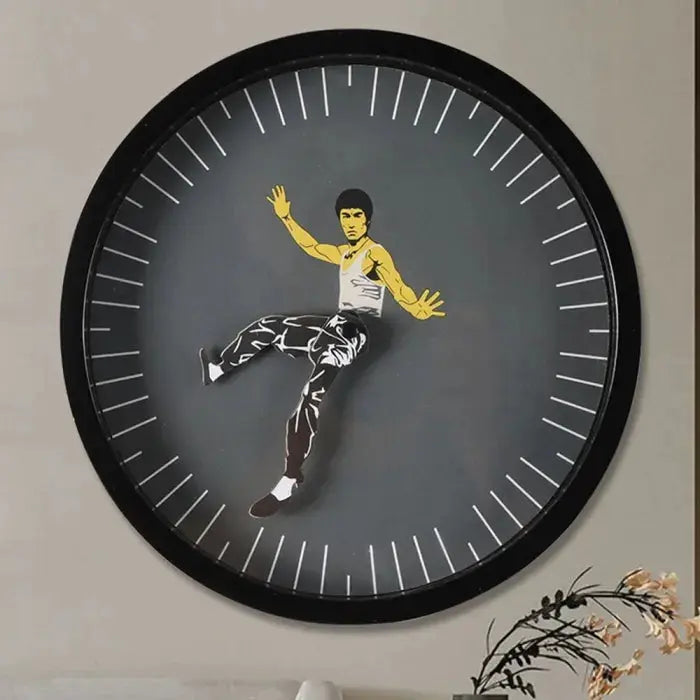 Silent Martial Arts Wall Clock