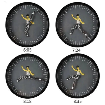 Silent Martial Arts Wall Clock