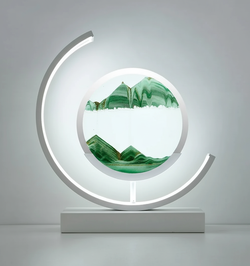 Warm Ambient Table Light with Soft Glow
