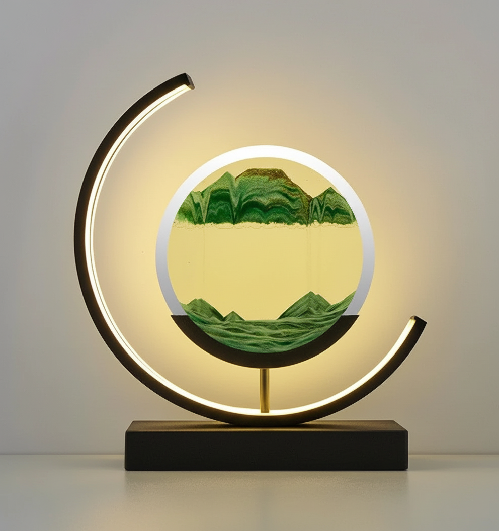 Warm Ambient Table Light with Soft Glow